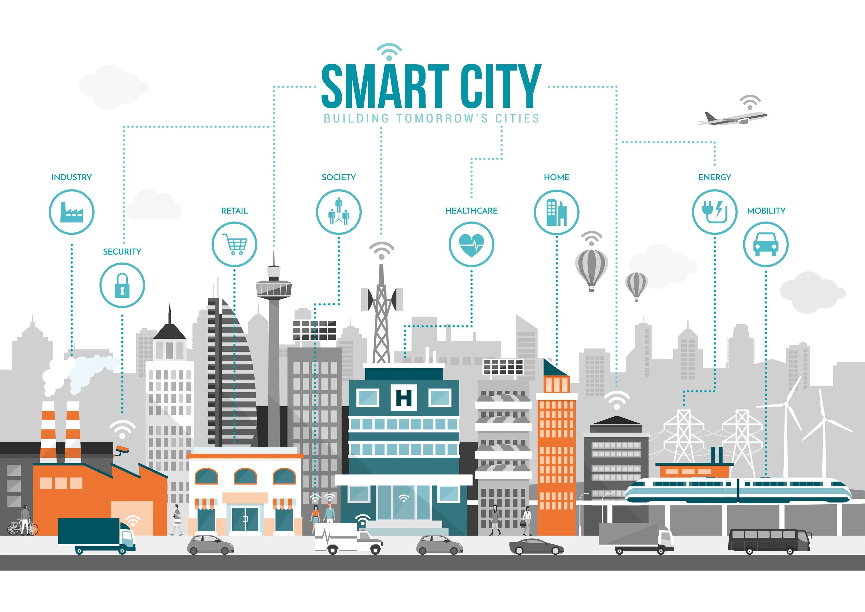 Умный город. Smart City умный город. Инфраструктура умного города. Умный город Векторная Графика.