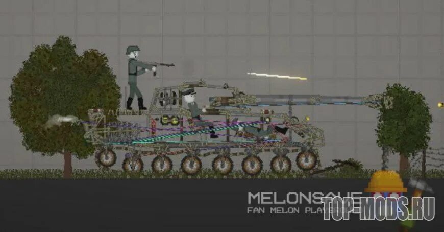 Танк в Melon Playground. Melon Playground моды. Melon мод на танки. Машина в Melon Playground.