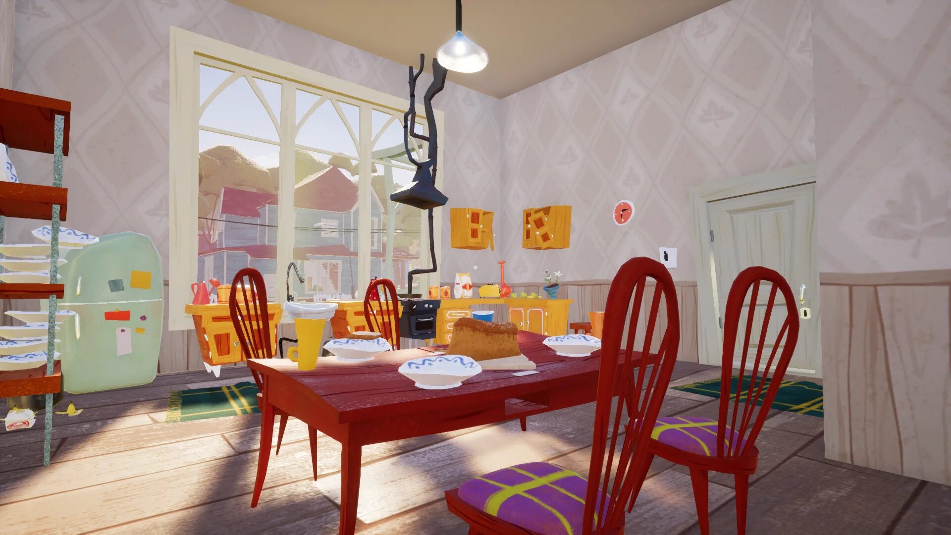 Привет сосед кухня. Hello Neighbor комнаты. Hello Neighbor Act 1 House. Кухня hello Neighbor 3 Act. Neighbors room