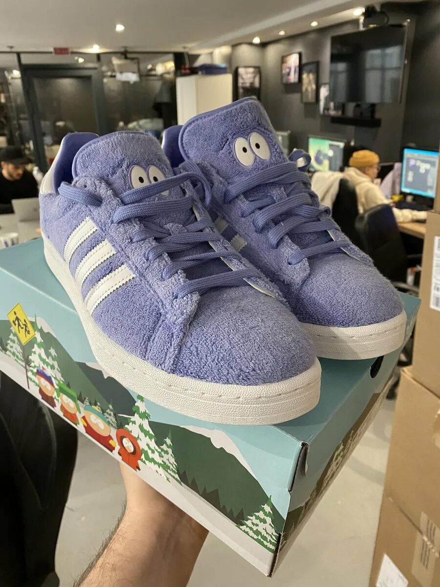 Adidas campus 80s south park towelie. Adidas Campus 80s Towelie. South Park x adidas Campus 80s Towelie. South Park x adidas Campus 80 Towelie.