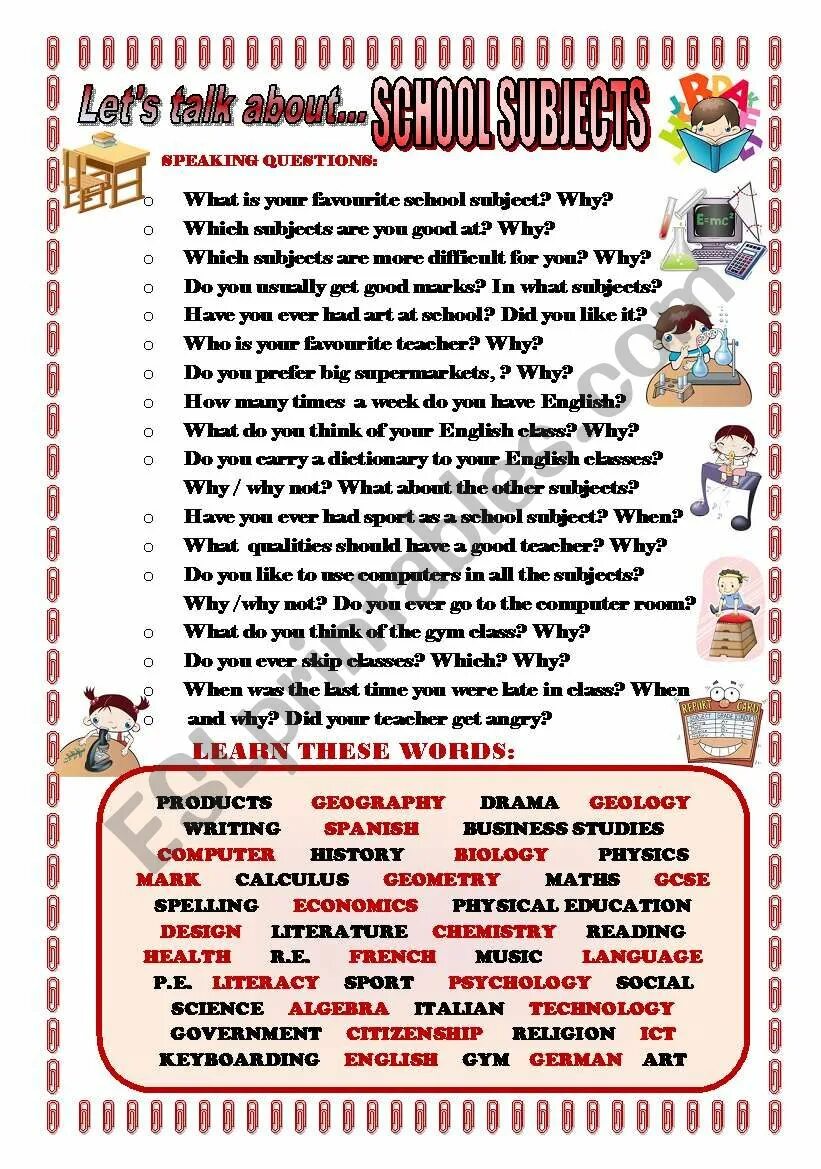 Speaking about school. Types of school subjects. School subjects 3 класс. Questions about school. Questions about school subjects.