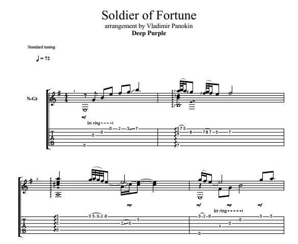 Солдат фортуны дип перпл. Deep Purple Soldier of Fortune Ноты. Deep Purple табы на гитаре. Soldier of Fortune табы. Дип перпл солдаты фортуны