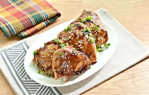 Вкусное блюдо из филе бедра курицы