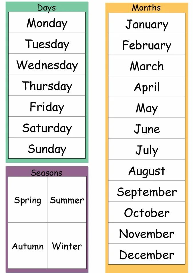 Seasons months Days of the week. Месяца на английском Worksheets. Месяца на английском. Days of the week and months. Seasons months of the year