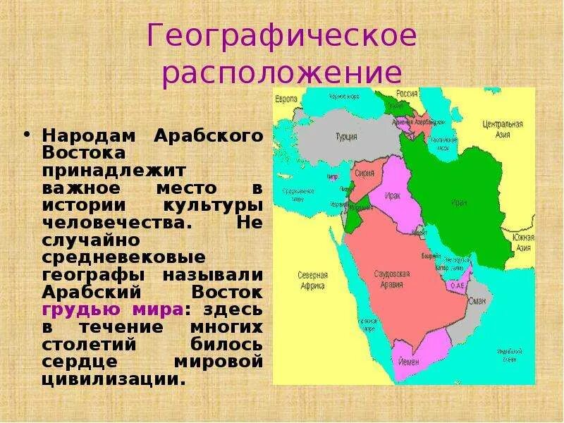 Арабы были юго восточными соседями какой империи