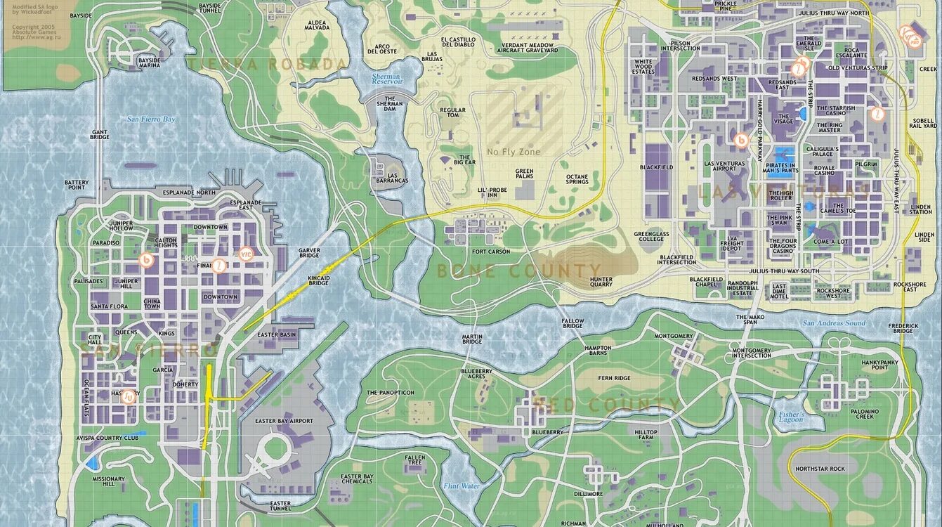 Карты магазинов как называются. Grand Theft auto San Andreas карта. Вся карта ГТА Сан андреас. Города ГТА Сан андреас на карте. Карта Сан андреас самп.