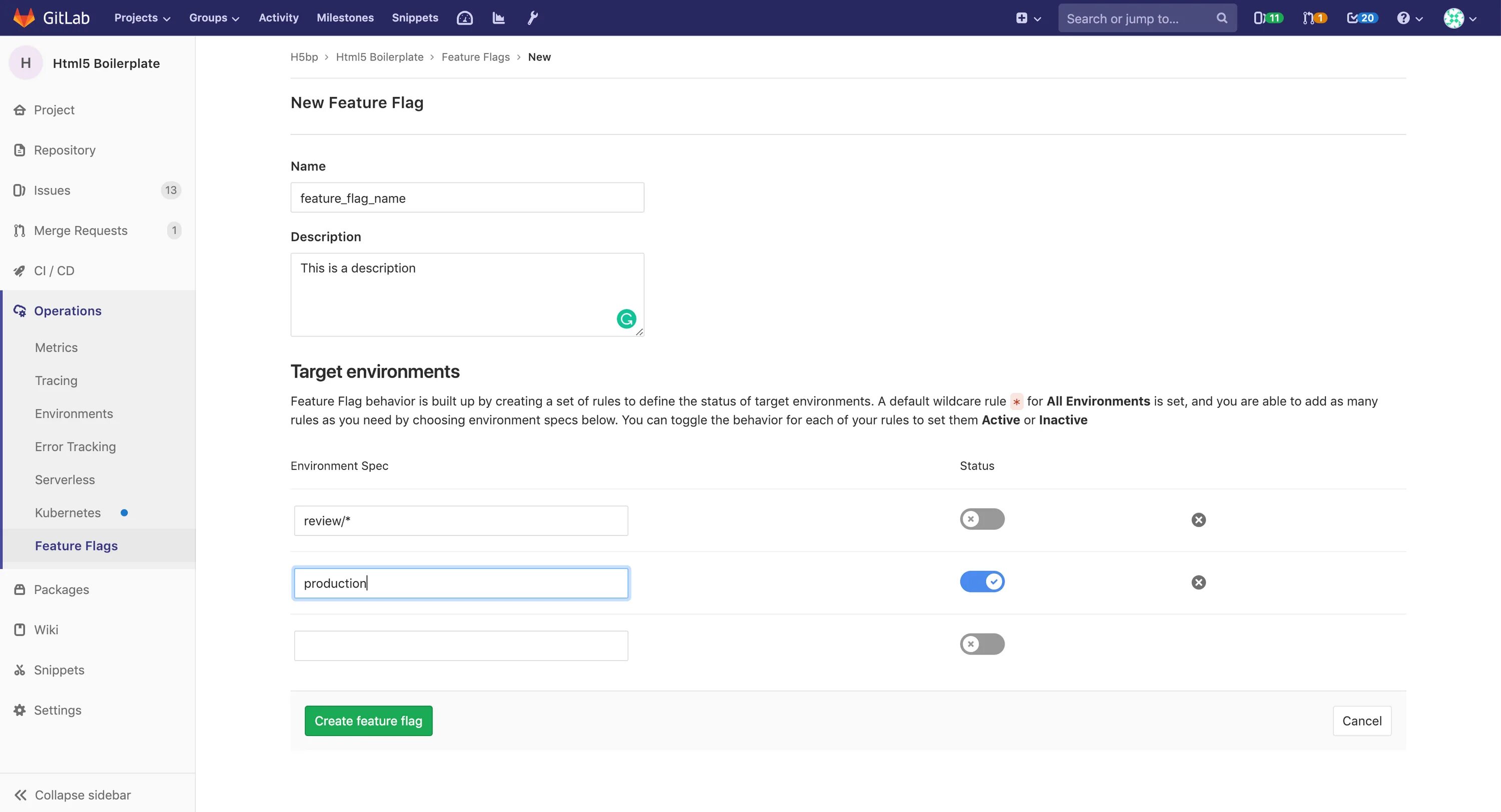 Фича флаг. GITLAB релизы. Feature Flags. Управление фича флагами.