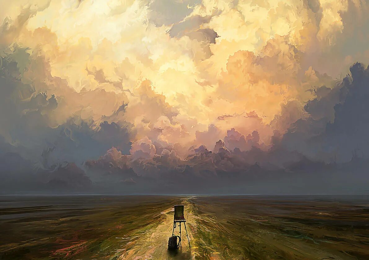 Куда зовешь дорога. Художник Artem rhads Chebokha. Картины артёма Чебохи.