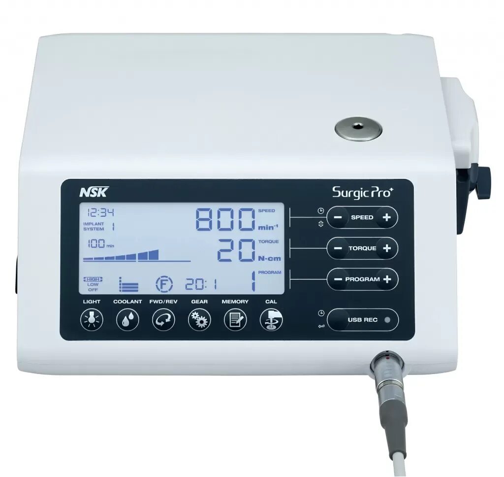 NSK Surgic Pro opt с наконечником ti-Max x-sg20l. Surgic Pro с наконечником x-sg20l. Физиодиспенсер для имплантологии NSK.