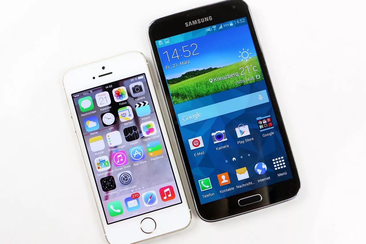Apple iPhone 5S vs. Samsung Galaxy S3 Full Comparison Review AT&T - YouTube