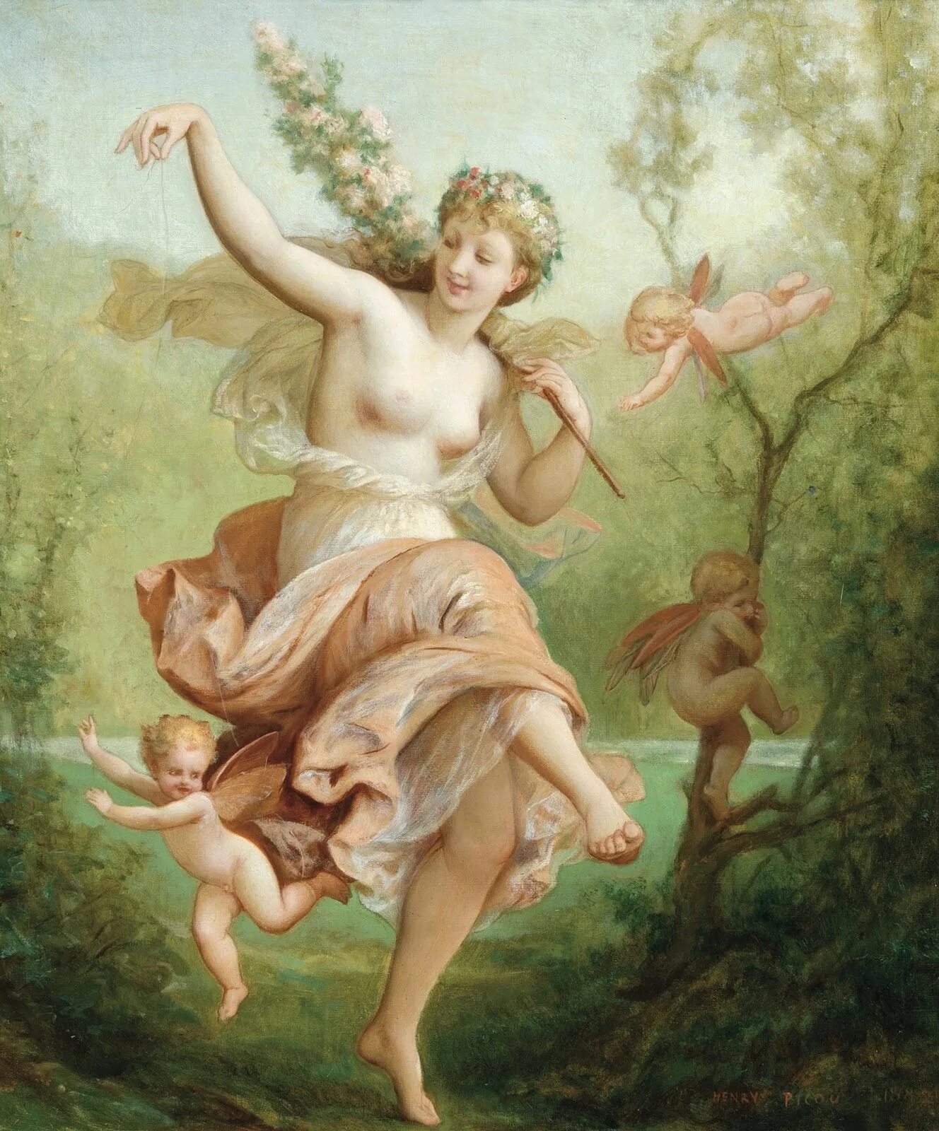 Нимфа в древнегреческой мифологии. Анри-пьер пику picou 1824-1895 французский художник. henri pierre picou картины. нимфы древней греции наяды. нимфы в древнегреческой мифологии.