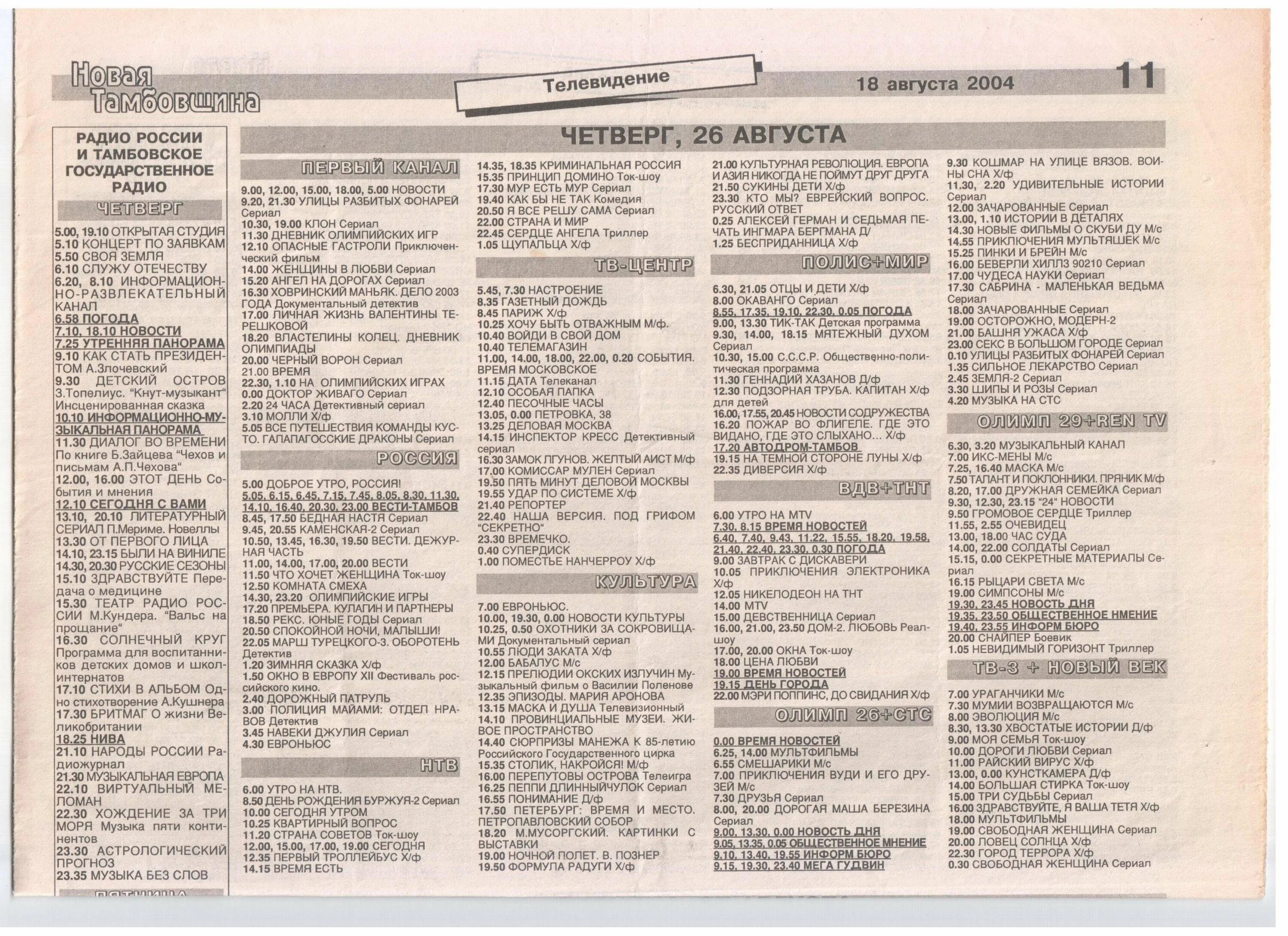 Телепрограмма канал ТНВ. Телепрограмма на 26-02-2017. Телепрограмма на ТНТ 2004. ТНВ Телепрограмма 2013 11 августа.