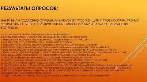 Виды феминизма
