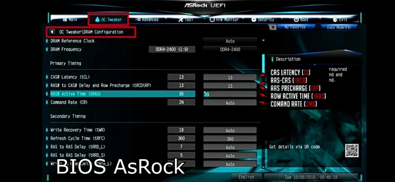 Asrock разгон память