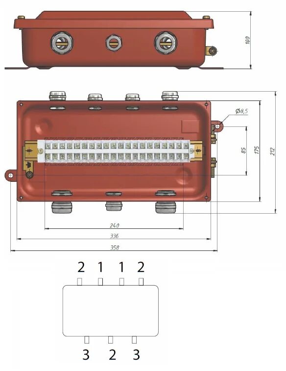 Коробка клеммная КЗНС-16 (20клемм) ухл1,5 ip54. Коробка клеммная КЗНС-20. КЗНС-16. КЗНС-16 у2, 20 зажимов.