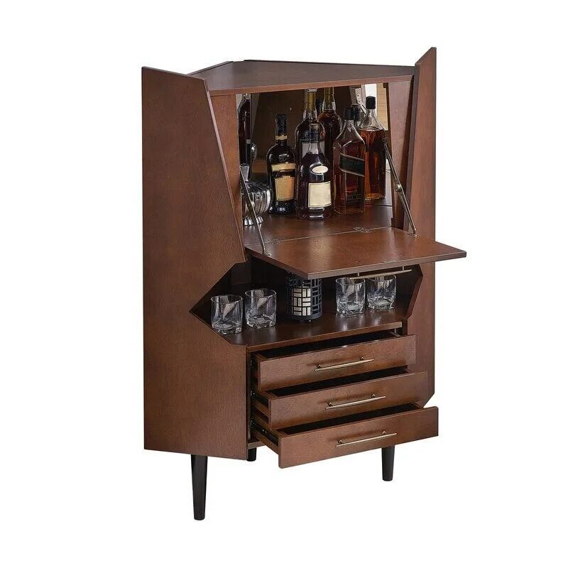 Купить угловой бар. Домашний мини бар Corner Bar Cabinet. Угловой мини бар. Угловой барный шкаф. Угловой барный шкаф для гостиной.