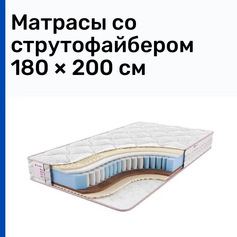 Матрас 1800х2000. Матрас из струттофайбера. Струттофайбер что это такое в матрасе.