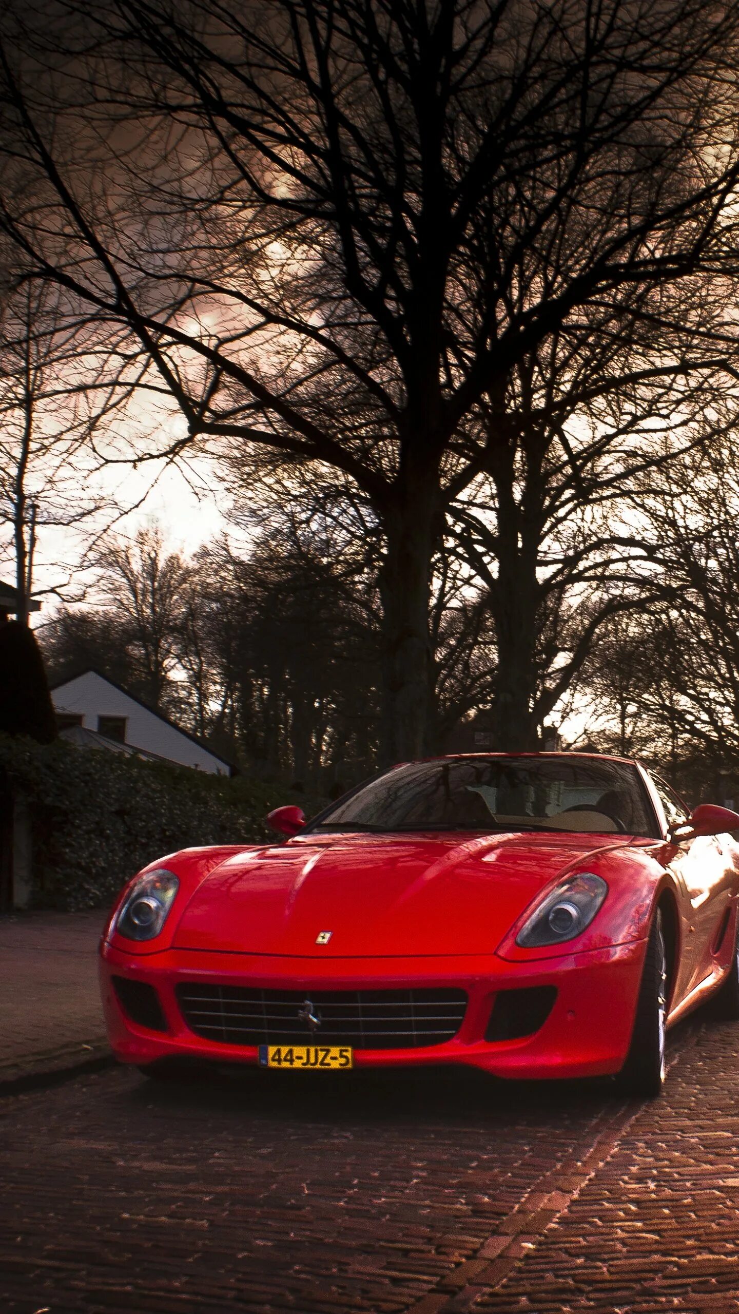 Ferrari 599. Красивые машины. Машины вертикальные. Красивая красная машина. Вертикальная машина на телефон