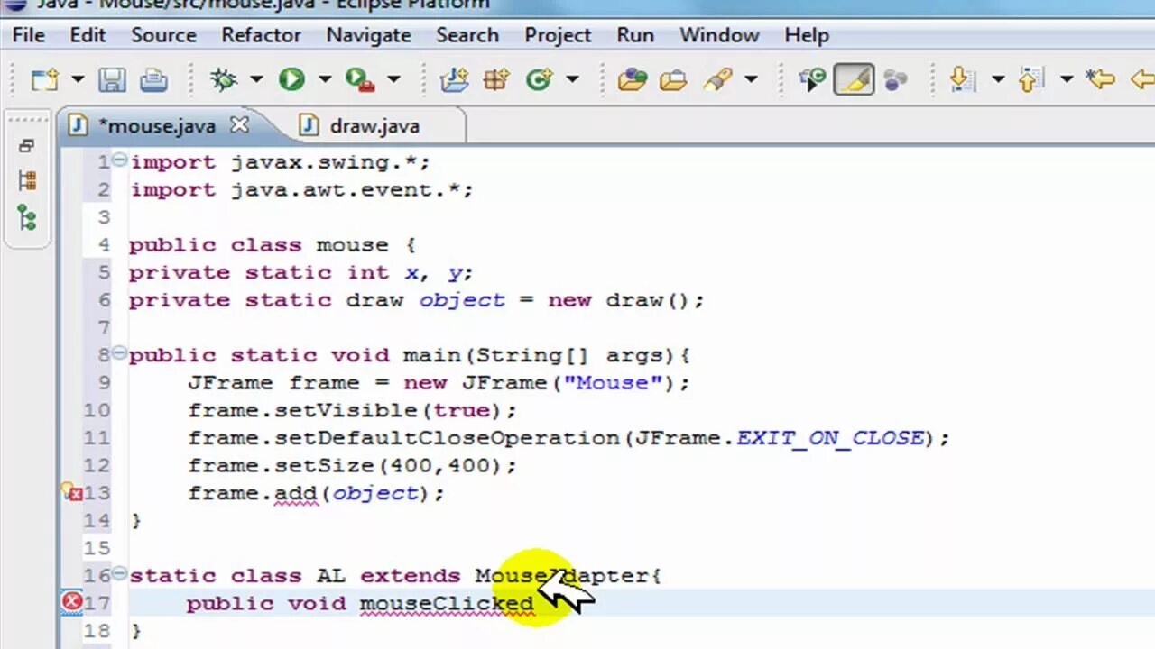 Java мышь. Слушатели java. Как делать элементы на джава. Координаты в java Swing.