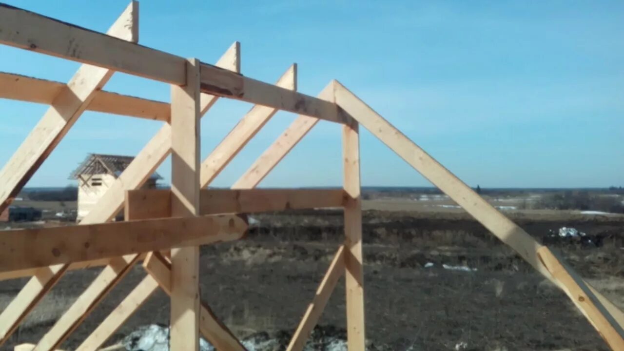 Крепления конькового прогона. Крепления конькового прогона