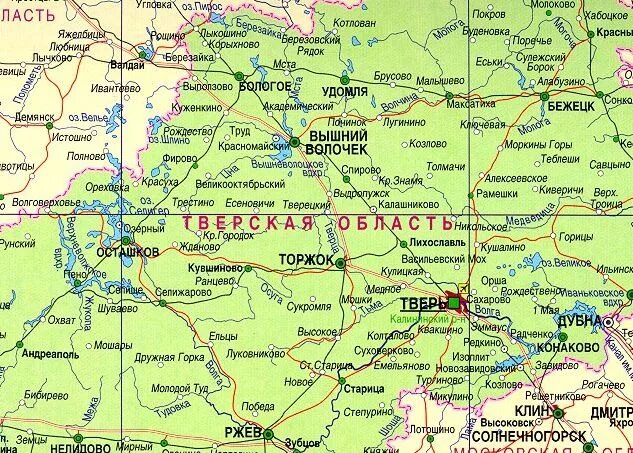 Карта Тверской области. Тверская область карта с деревнями. Тверская область на карте России с городами. Тверская обл на карте с городами и поселками подробная.