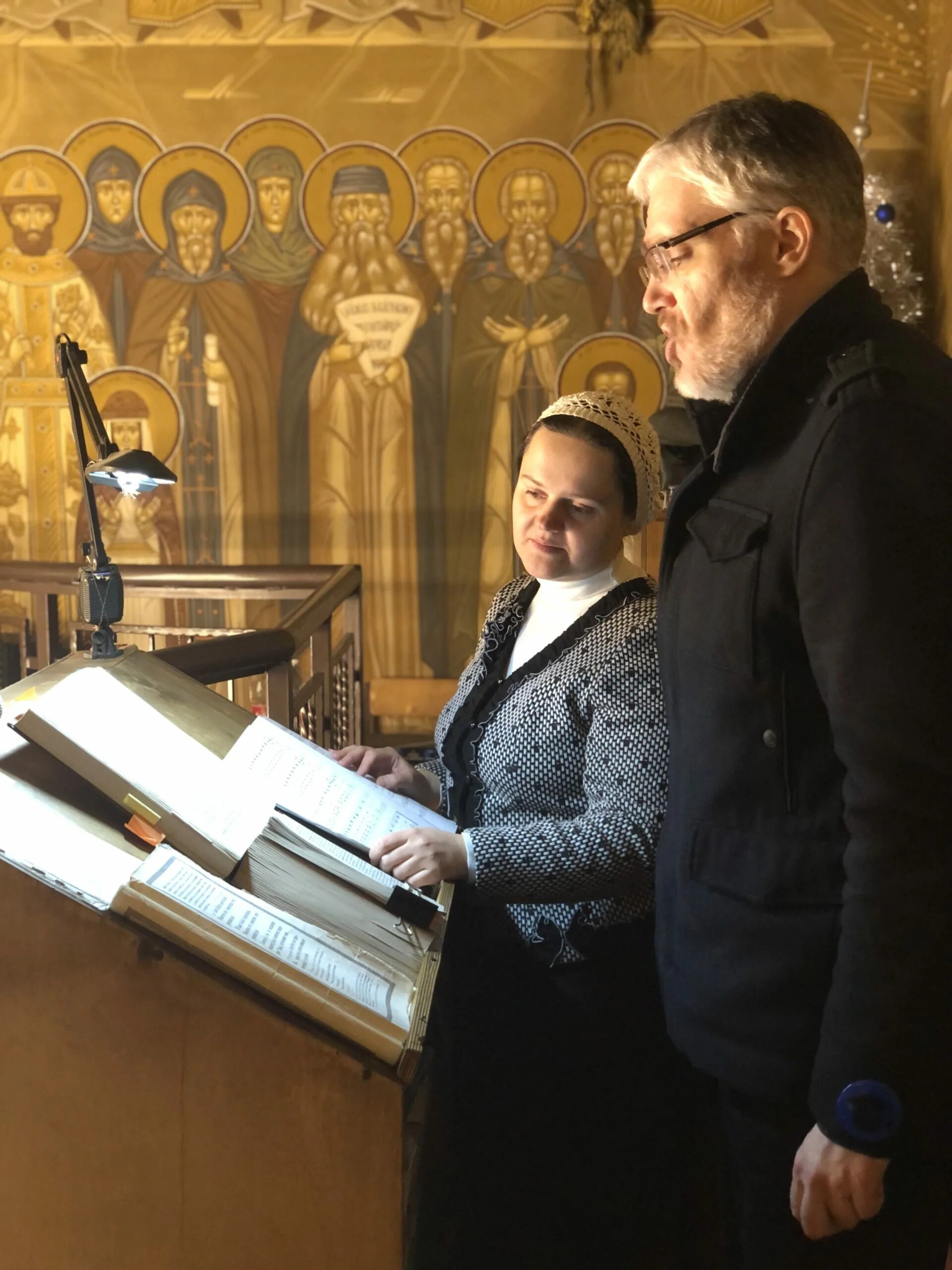 Читать на клиросе