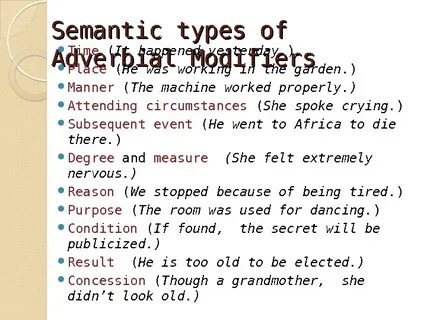 Adverbial modifier