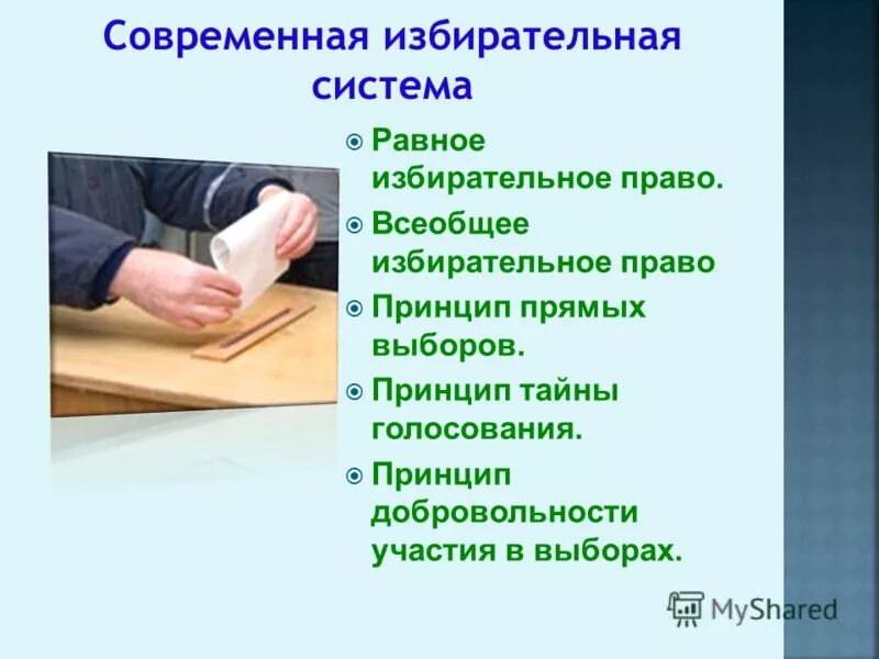 Организация выборов в классе