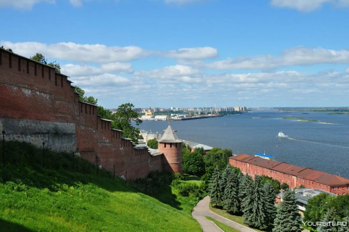 Споры нижнего новгорода. Нижегородский Кремль Нижний Новгород. Нижний Новгород с реки на Кремль. Нижний Новгород Кремль летом. Нижний Новгород Кремль и Волга.