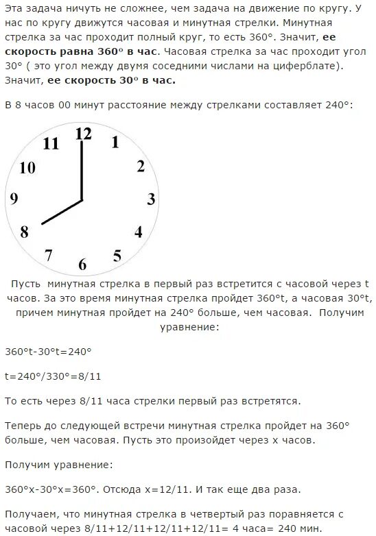 Частота минутной стрелки