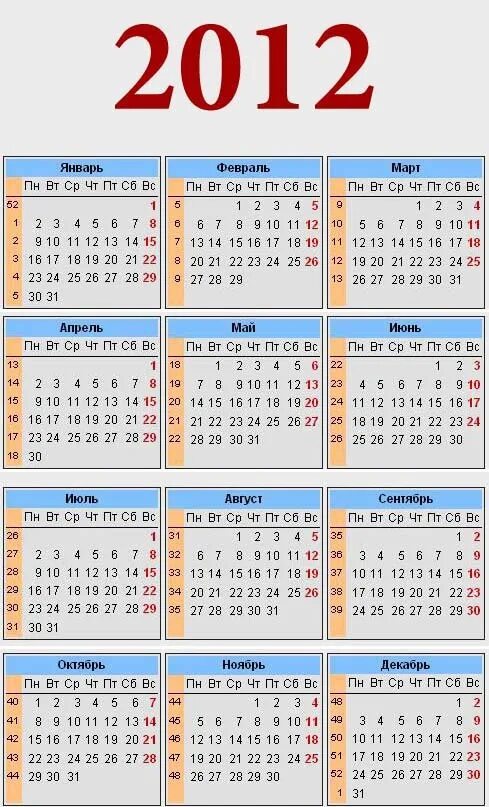 Календарь 2012 года. Календарь 2012 года по месяцам. 2012 Год календарь год. Декабрь 2012 года календарь. 5 августа какая неделя