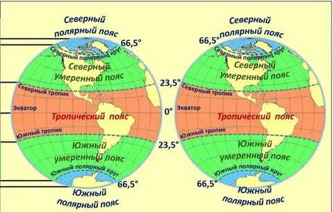 Северный тропик на карте