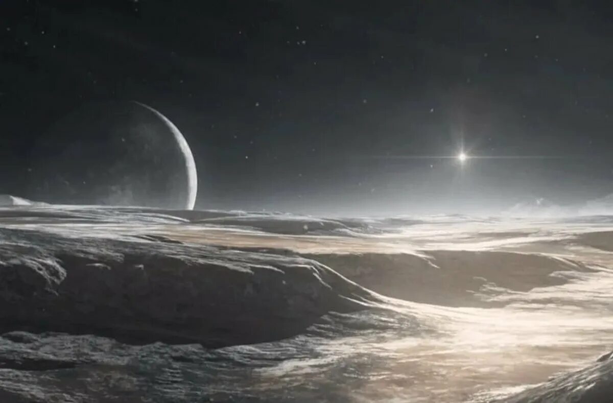 Новый горизонт купить. Плутон поверхность планеты. Снимки поверхности Плутона. Пейзаж Плутона. Вид солнца с Плутона.