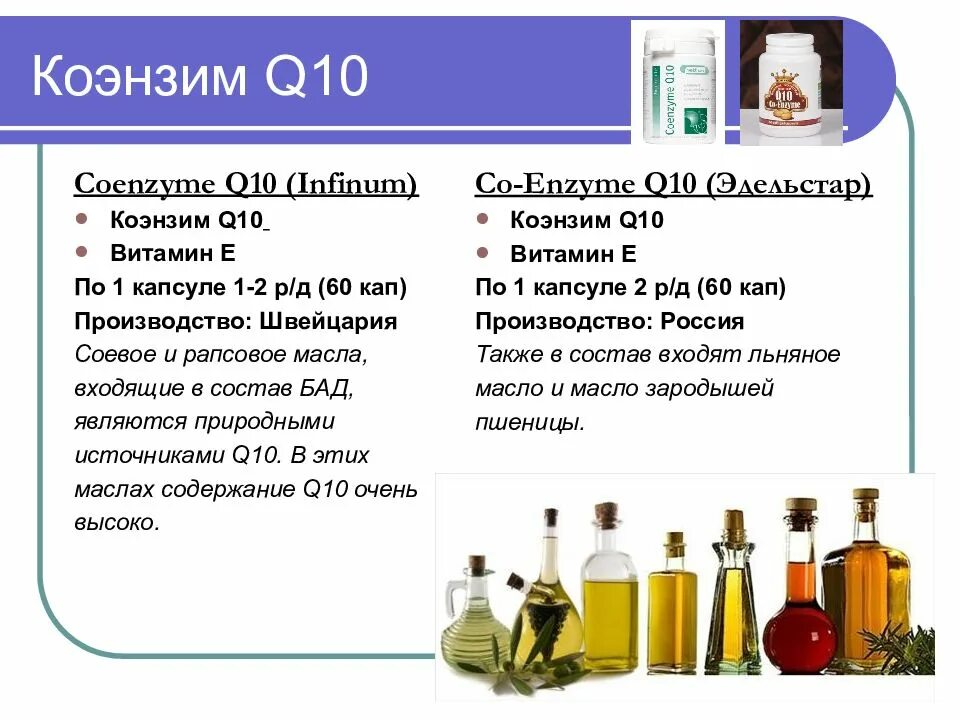 Витамин кью 10 для чего