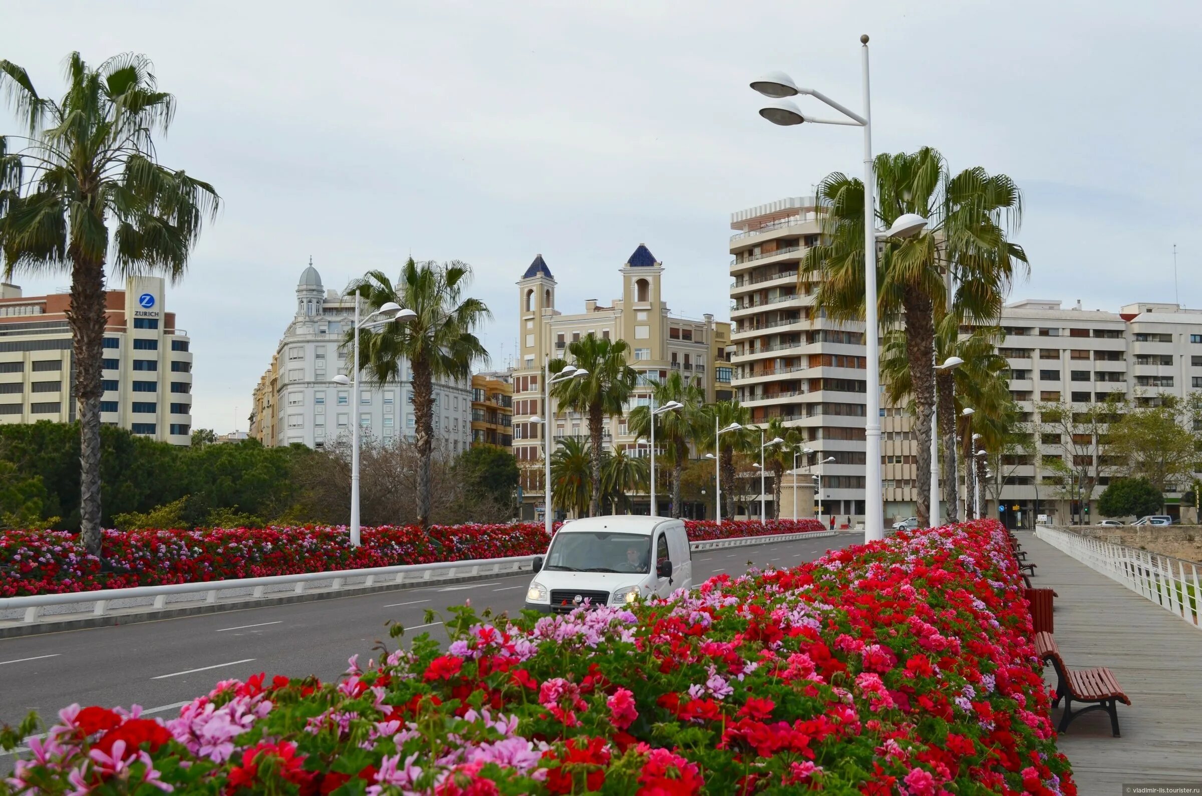 мост цветов в валенсии.