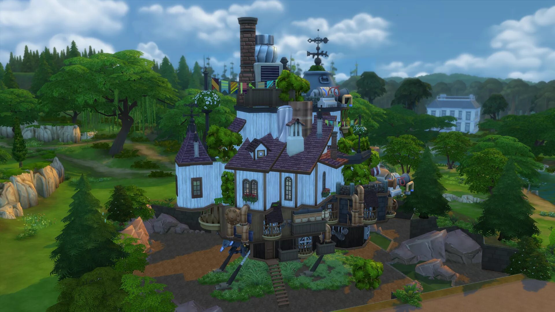 Симс 4 мод церковь. Замок хаула симс 4. симс 4 ходячий замок. sims 4 мунвуд мельница. симс 4 ходячий замок хаула.