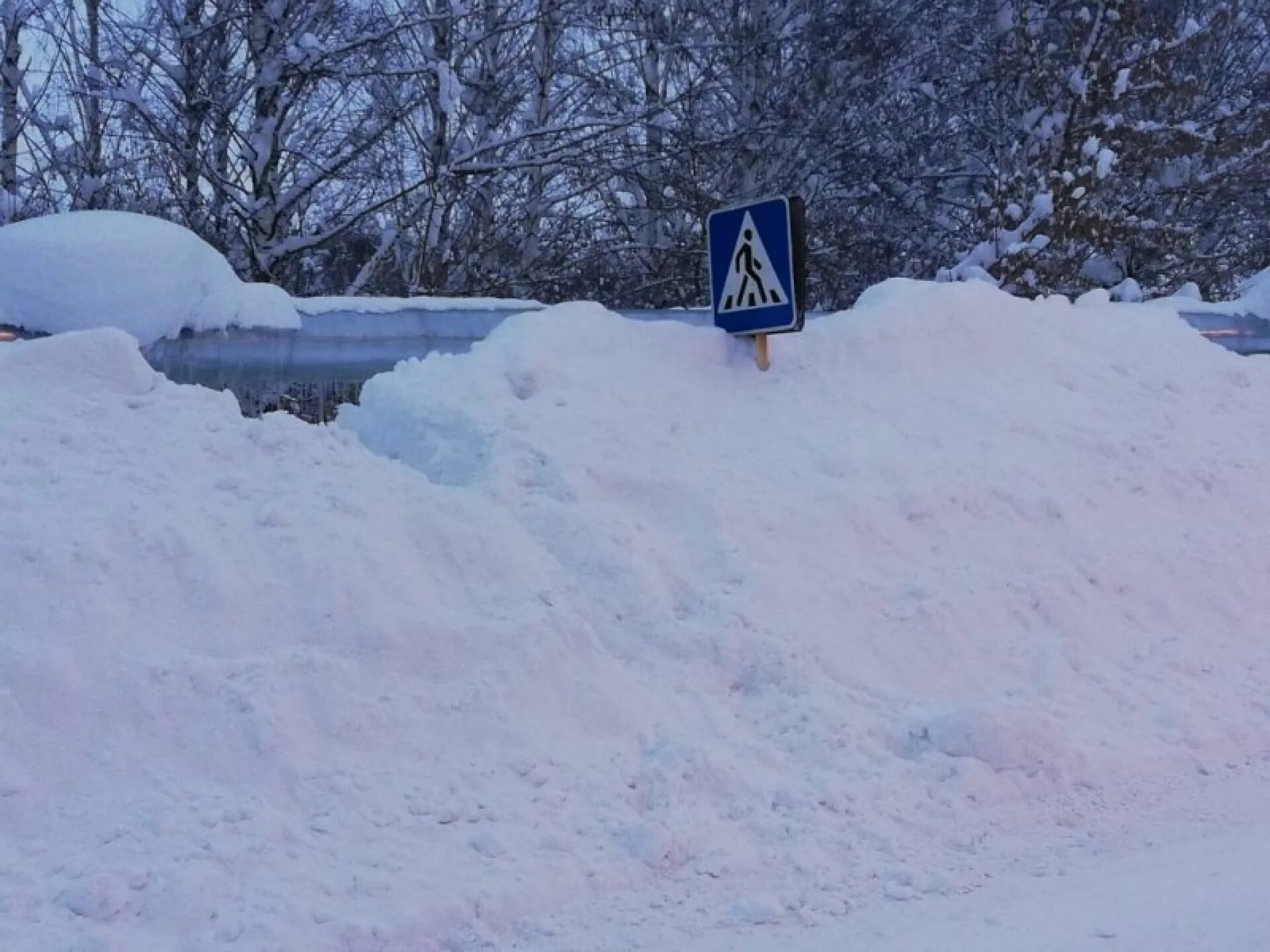 Все взморье утопает в свежем снегу