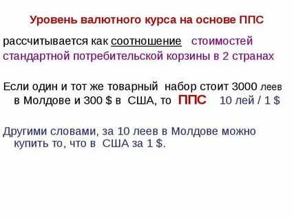 Уровень валют