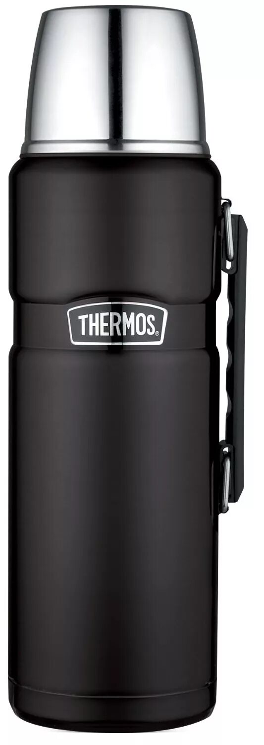 Купить литровый термос. Термос со стальной колбой ТМ Thermos sk2020 Matte Black King Stainless Steel Vacuum Flask. 2.0L. Thermos King sk2020 2 литра.