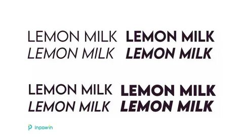 Lemon milk font for alight motion