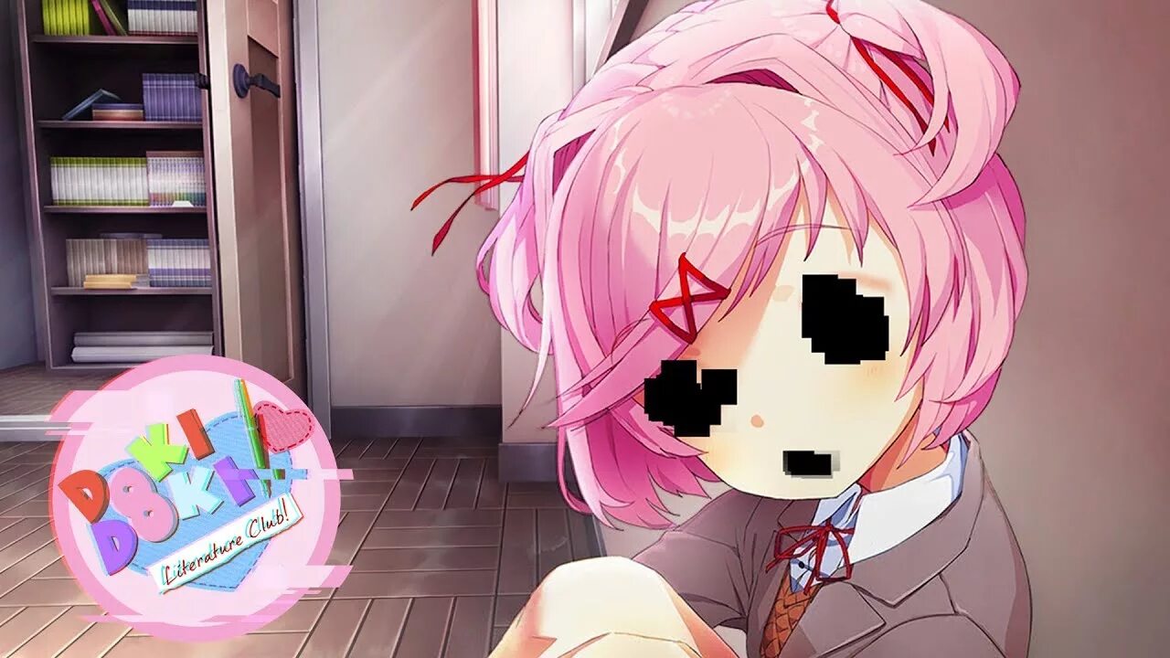 Док док литературный клуб нацуки. Нацуки Doki Doki. Doki Doki Literature Club Нацуки. Доки доки литературный клуб Нацуки скример.