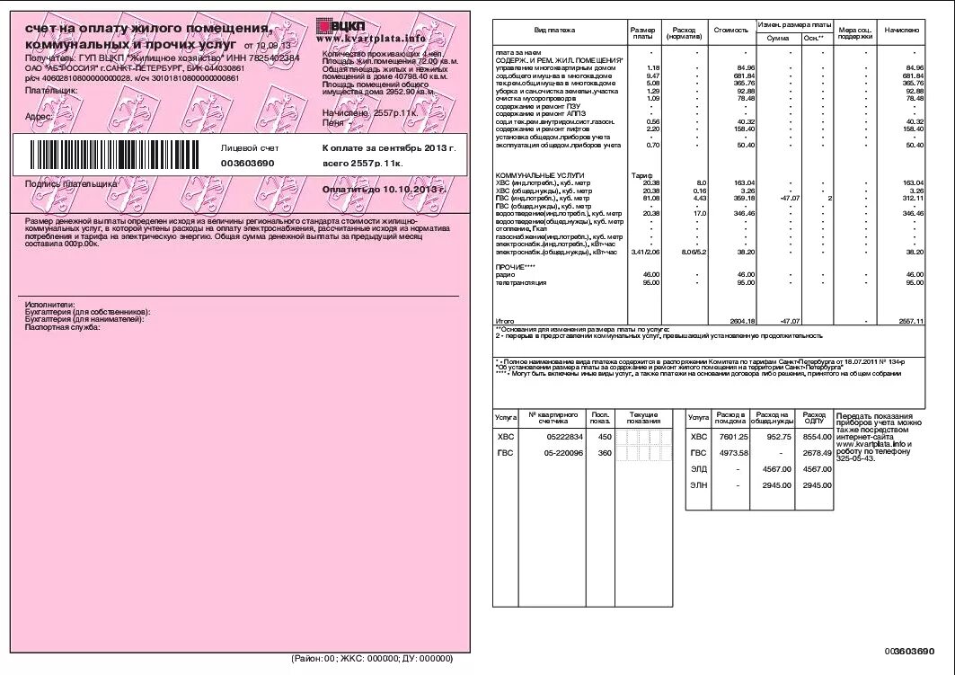 Что входит в оплату жилого помещения. Квитанции на оплату коммунальных услуг в Питере. Счет на оплату коммунальных. Розовая квитанция ВЦКП. Розовая квитанция на оплату коммунальных.
