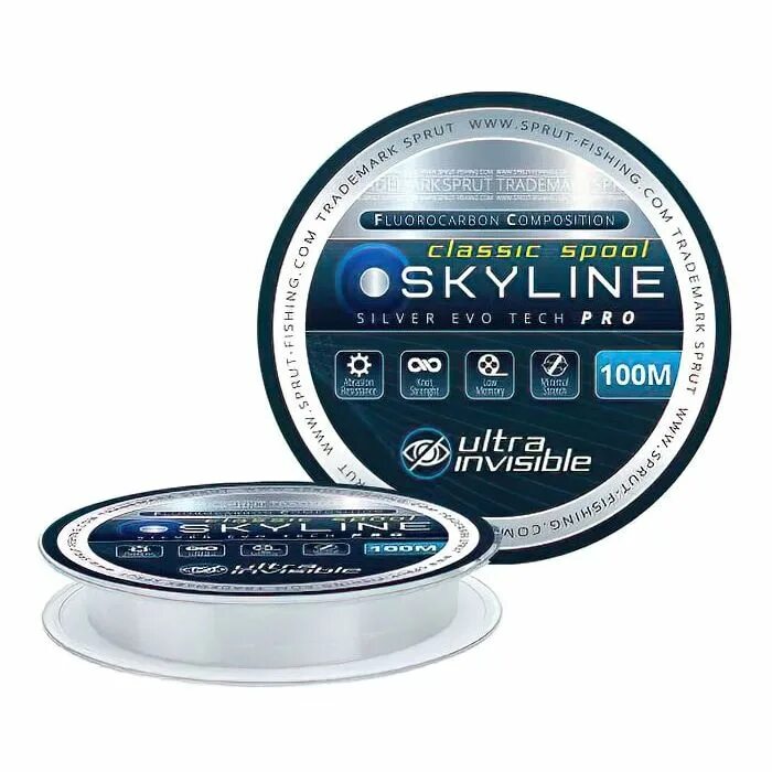 Леска зимняя "Sprut" Skyline Fluorocarbon Composition Classic (Silver/0,105mm/1,95kg/30m). Леска Sprut Skyline. Леска Sprut Skyline Fluorocarbon Composition EVO Tech Pro Silver. Леска "Sprut" Skyline Fluorocarbon Composition Evotech Classic Blue 0.405 100м 7009948. Sprut купить