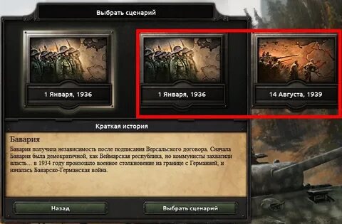 4 сценария