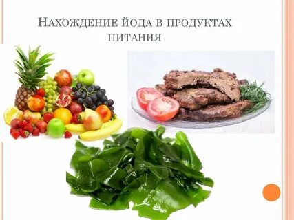 Продукты содержащие много йода