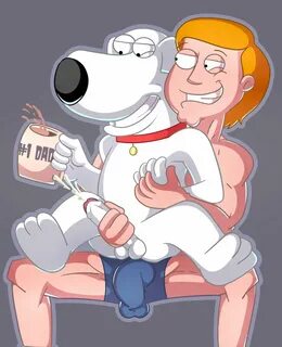 iyumiblue, brian griffin, dylan flannigan, family guy, grey background, ant...