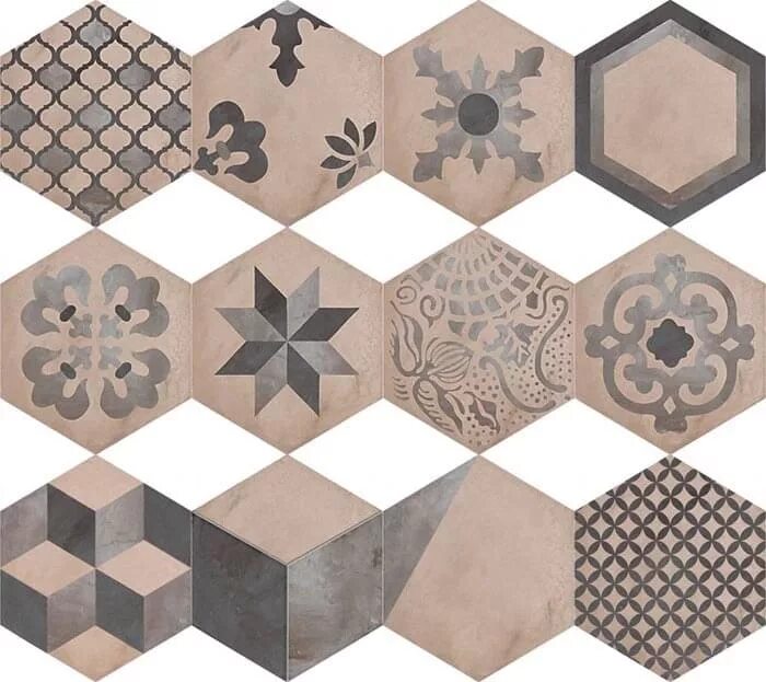 Terra mix. Керамогранит marca corona terra mix decori esagono vers. f. marca corona terra плитка. керамогранит marca corona paprica. hexagon patchword warm 25х22.