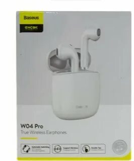 Беспроводные наушники baseus encok w04 white