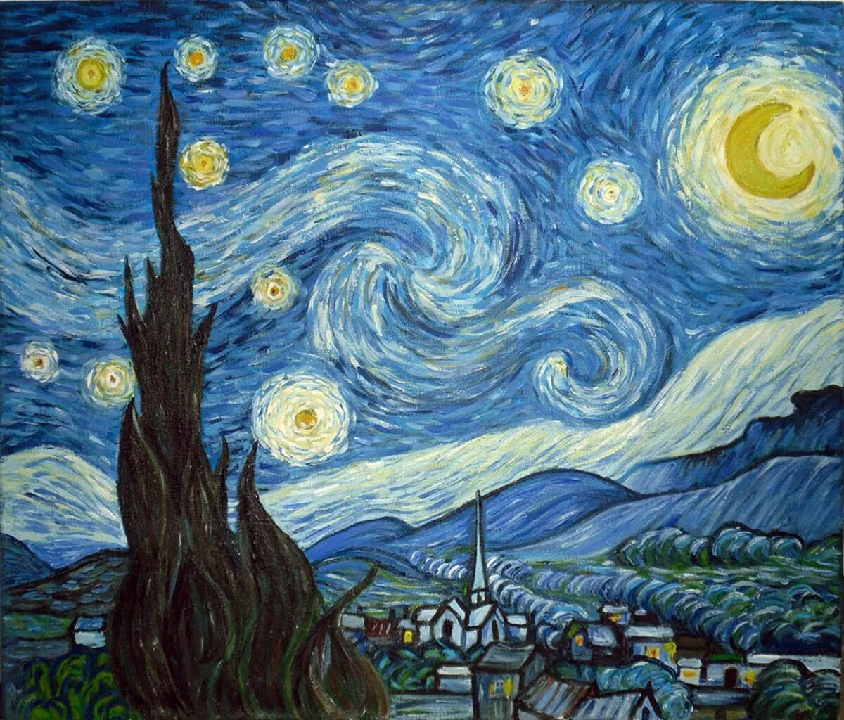 Картина звездная ночь. «Звёздная ночь» Ван Гог. Картина Ван Гога Звездная ночь. Винсента Ван Гога Звездная ночь. Ван Гог Звёздная ночь оригинал.