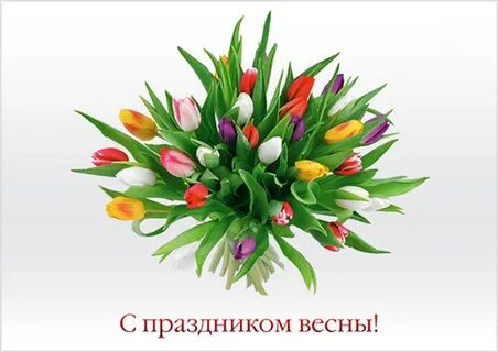 С мартом вас тающим